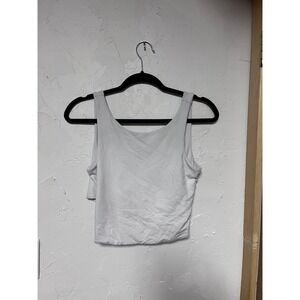 Reserved Women's‎ Cropped Tank Top, Sleeveless Activewear Cami - Size L